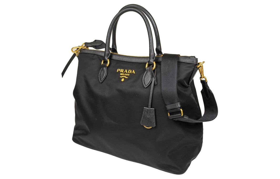 PRADA Nylon Shoulder Bag, Crossbody Bag, Handbag Women's Black