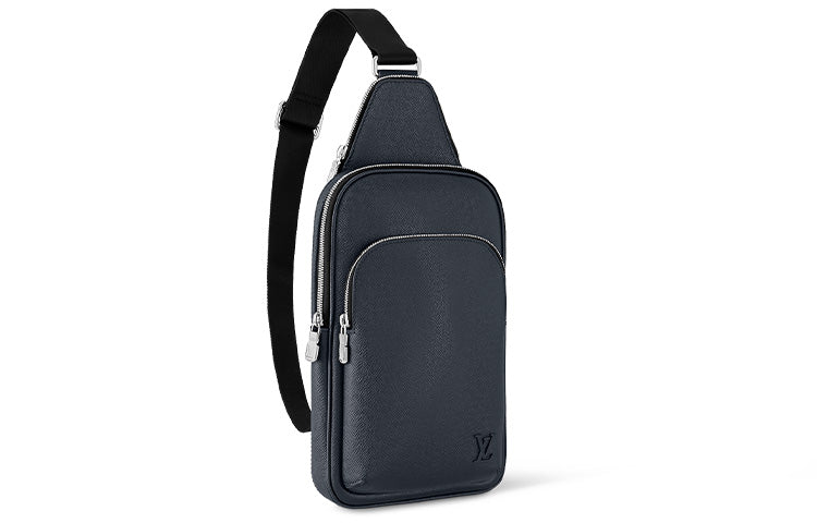 LOUIS VUITTON Avenue Cow Leather Sling Bag Crossbody Bag Shoulder Bag Regular Men's Dark Blue