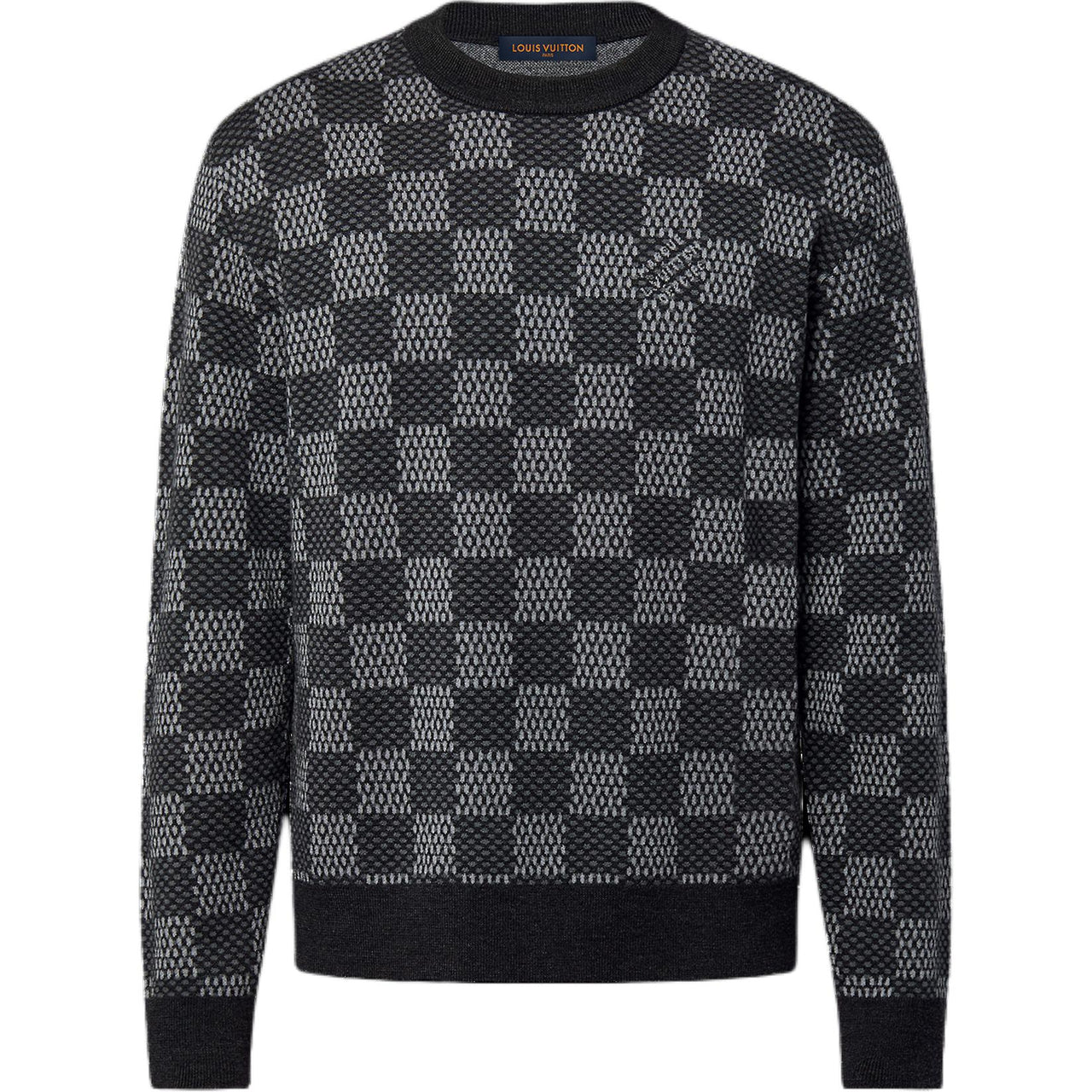 LOUIS VUITTON Damier Wool Crewneck