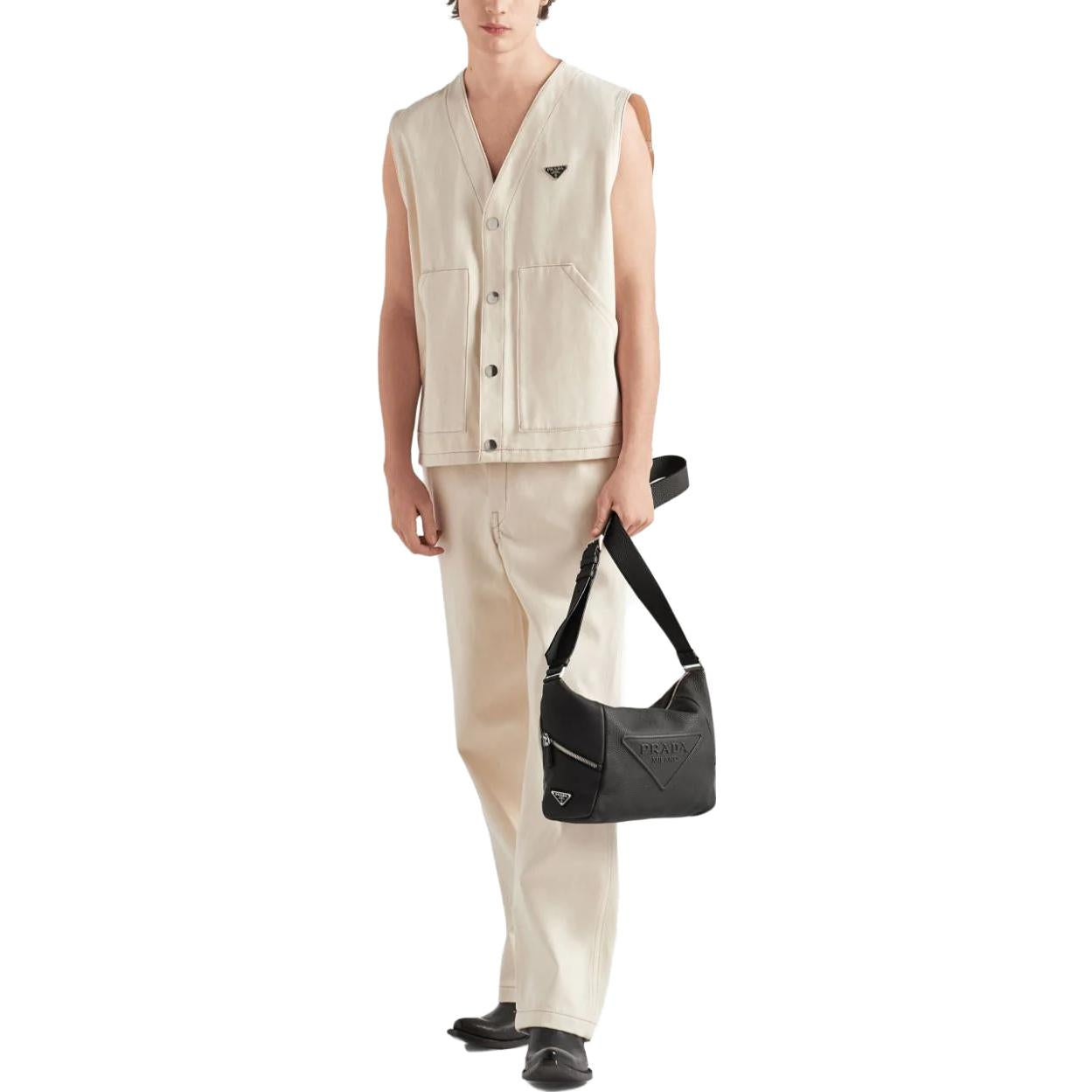 PRADA Vests Men Beige