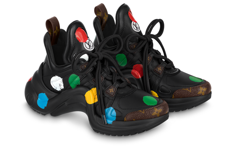 LOUIS VUITTON X Yk Academy Archlight Sneakers 'Black With Colorful Dots' Women's