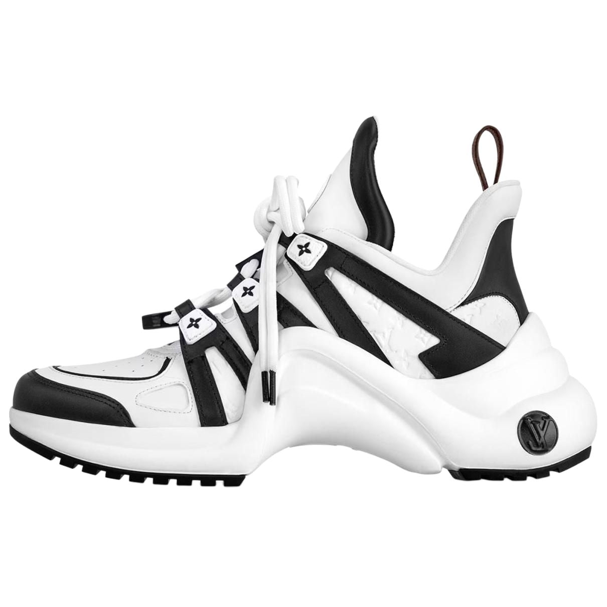 LOUIS VUITTON Archlight Low-Top Casual Shoes 5cm Women's White Black