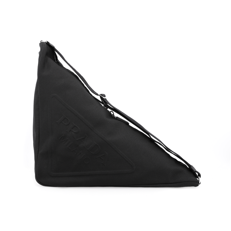 PRADA Canvas Triangle Bag Black