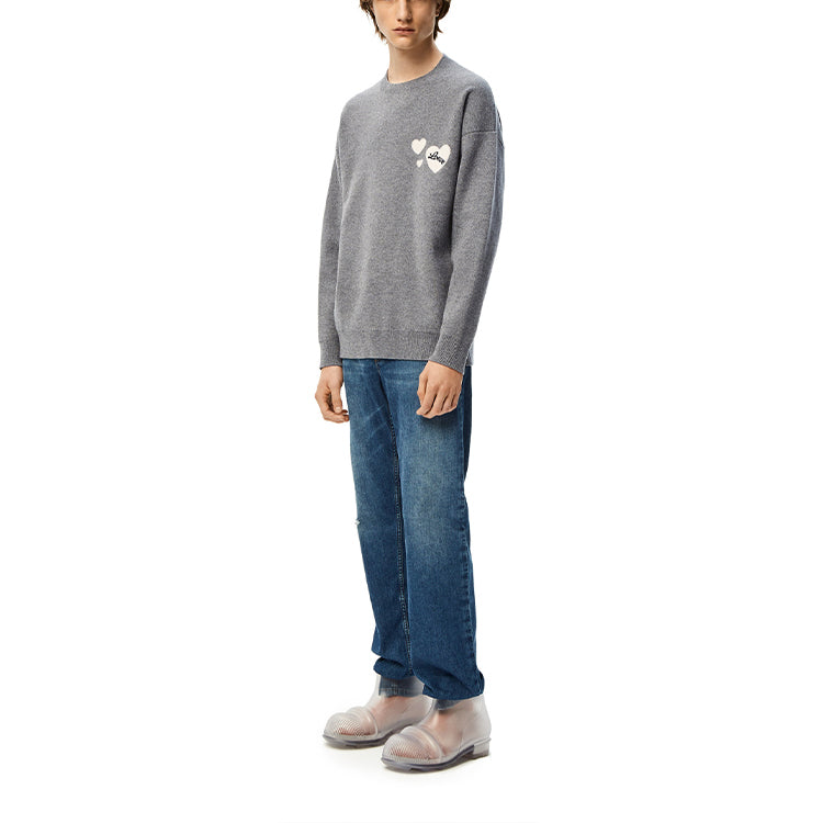 LOEWE FW22 Sweater Men's Heather Gray