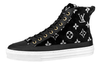 LOUIS VUITTON Stellar Ankle Sneakers 'Black White Monogram' Women's