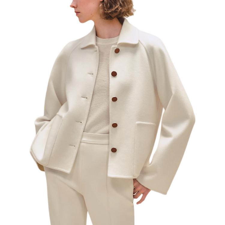 HERMES SS24 Jackets Coats Women's White