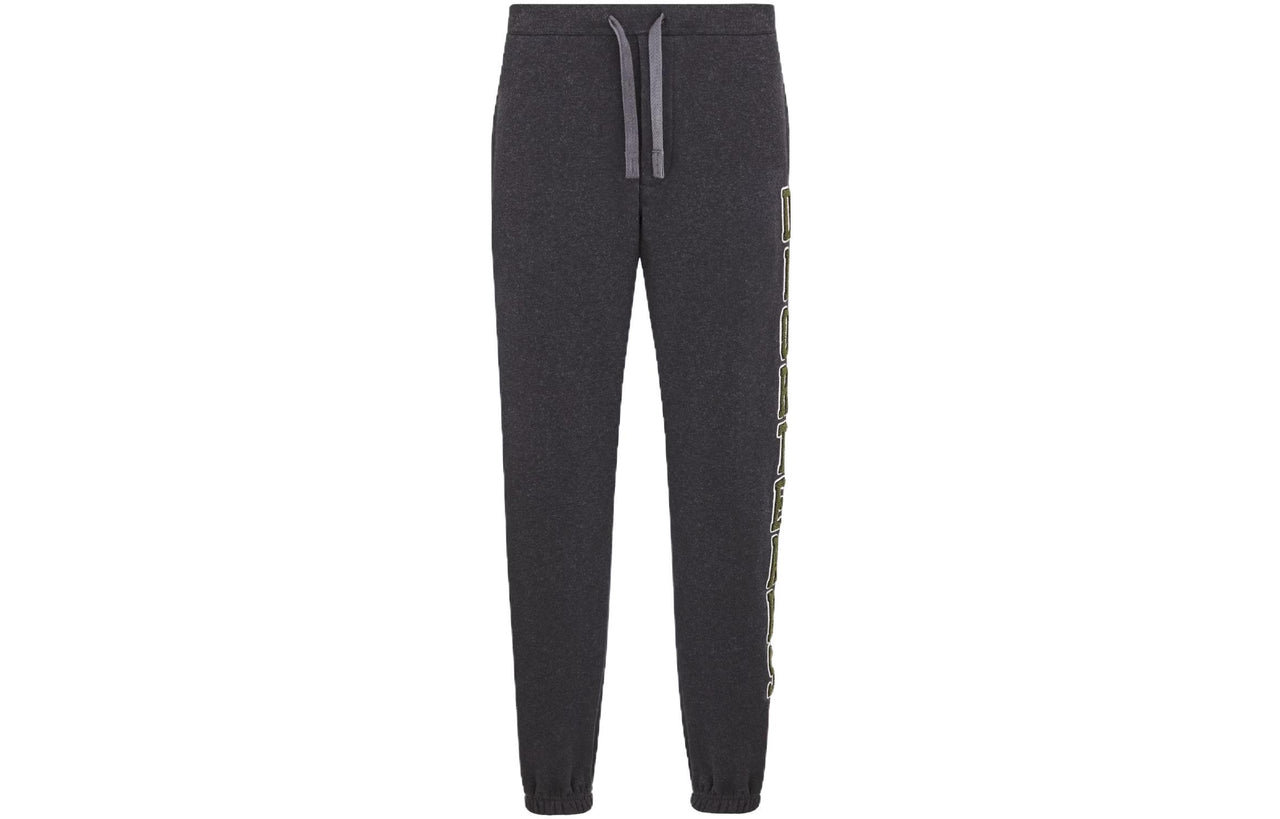 DIOR x Denim Tears SS23 Dior Tears Collection Knitted Sweatpants Men's Coal Gray