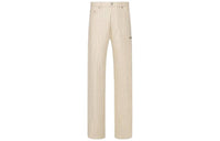 DIOR Striped Straight Leg Jeans
