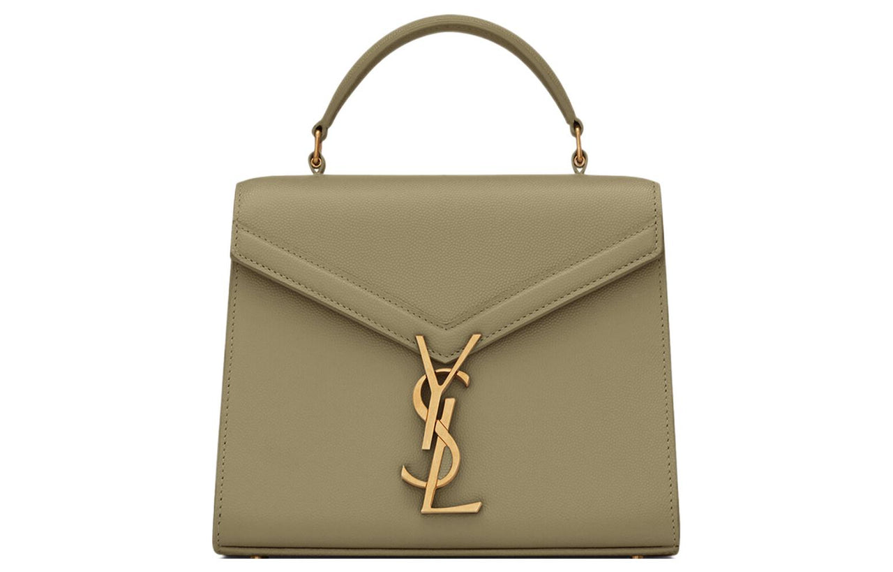 SAINT LAURENT Calfskin Shoulder Bag, Crossbody Bag, Handbag Mini Women's Earth Green