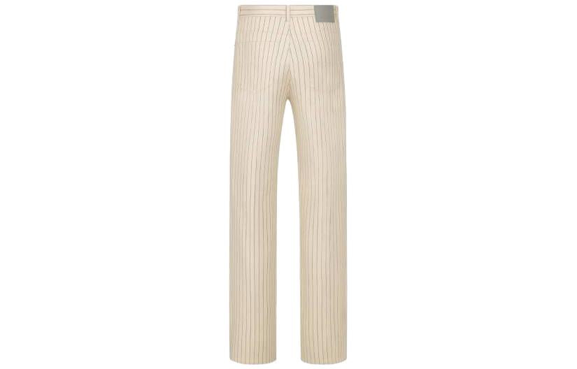 DIOR Striped Straight Leg Jeans