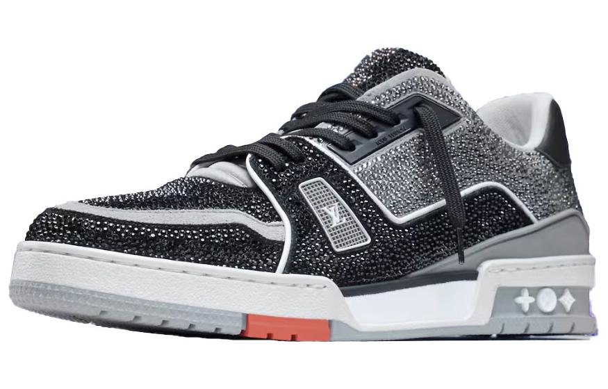 LOUIS VUITTON Trainer Sneakers 'Grey Black Crystals'