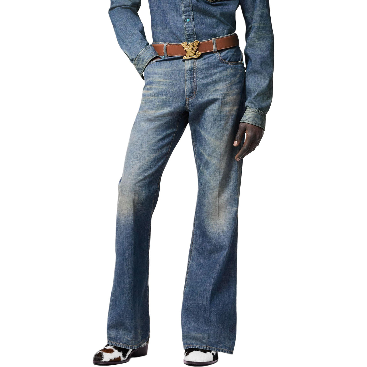 LOUIS VUITTON FW24 Jeans Men's Blue