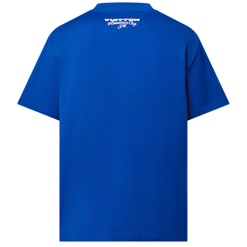 LOUIS VUITTON Short-Sleeved Embroidered Cotton T-Shirt