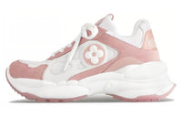 LOUIS VUITTON Run 55 Low-Top Casual Shoes Women's Pink
