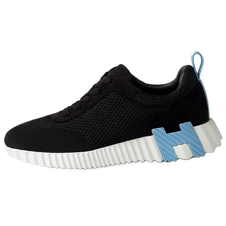 HERMES Bouncing Low Top Casual Shoes Women's Black
