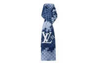 LOUIS VUITTON Knit Scarves Unisex Blue