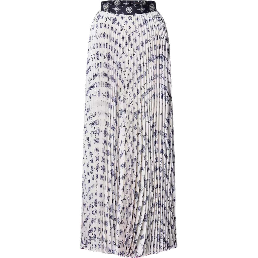 LOUIS VUITTON SS25 Casual Long Skirts Women's White