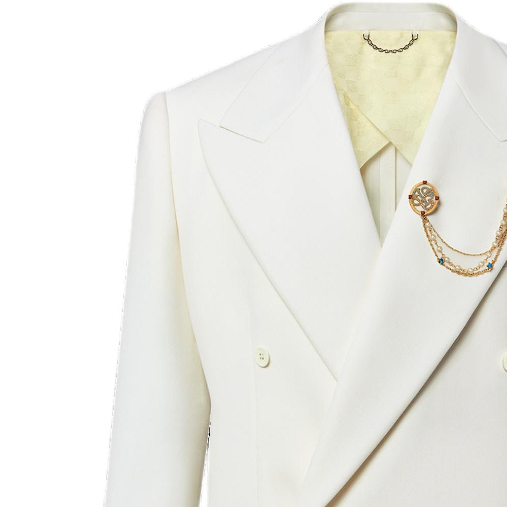 LOUIS VUITTON SS24 Business Suits Coats Men's White