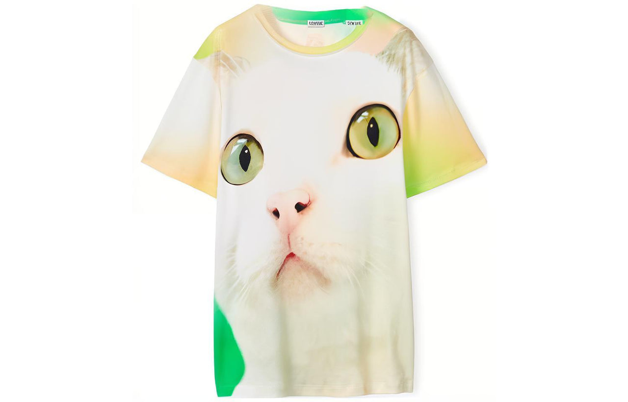 LOEWE Cat All Over Print Regular Fit T Shirt