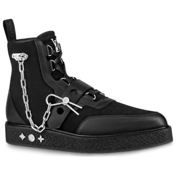 LOUIS VUITTON Lv Creeper Ankle Boots 'Black'