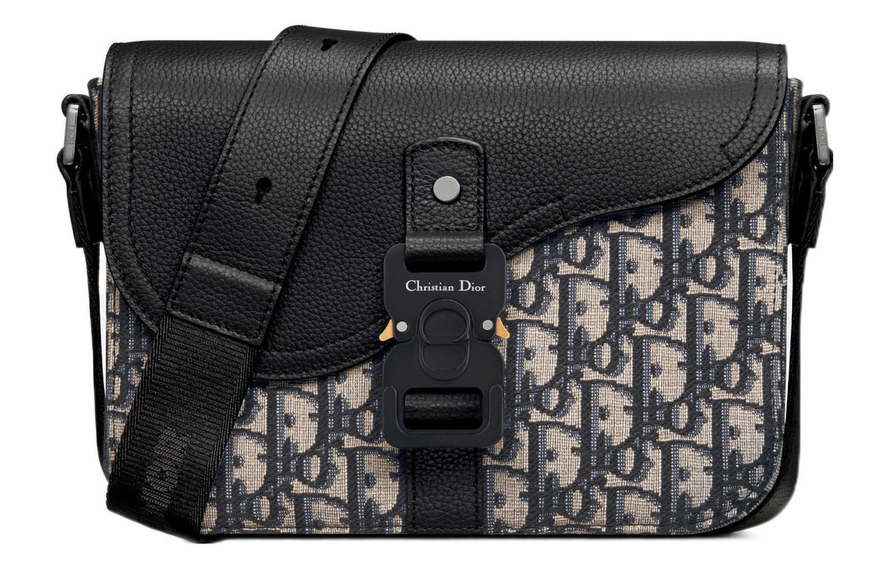 DIOR Cow Leather Saddle Bag, Messenger Bag, Crossbody Bag, Shoulder Bag Men's