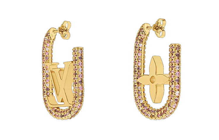LOUIS VUITTON Metal Earrings Women's Gold