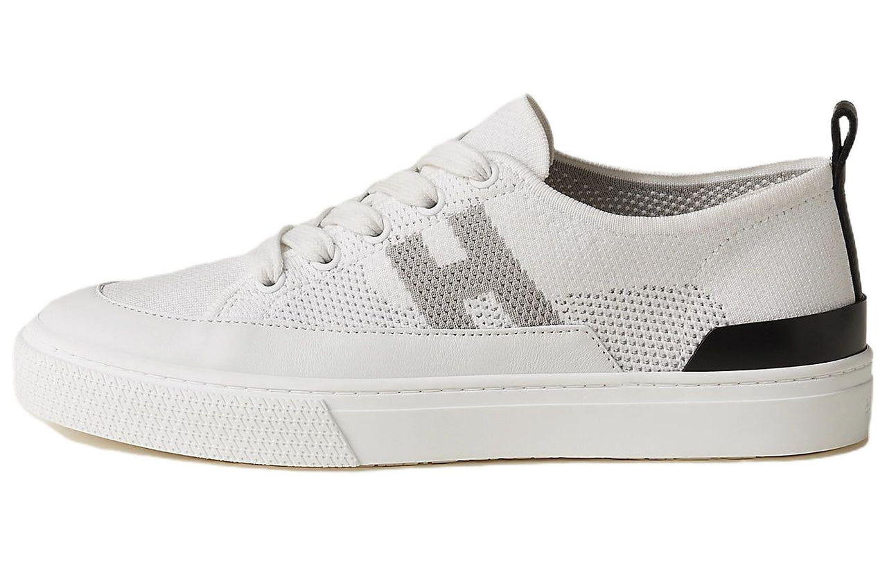 HERMES Deep Low-Top Skateboard Shoes Women's White