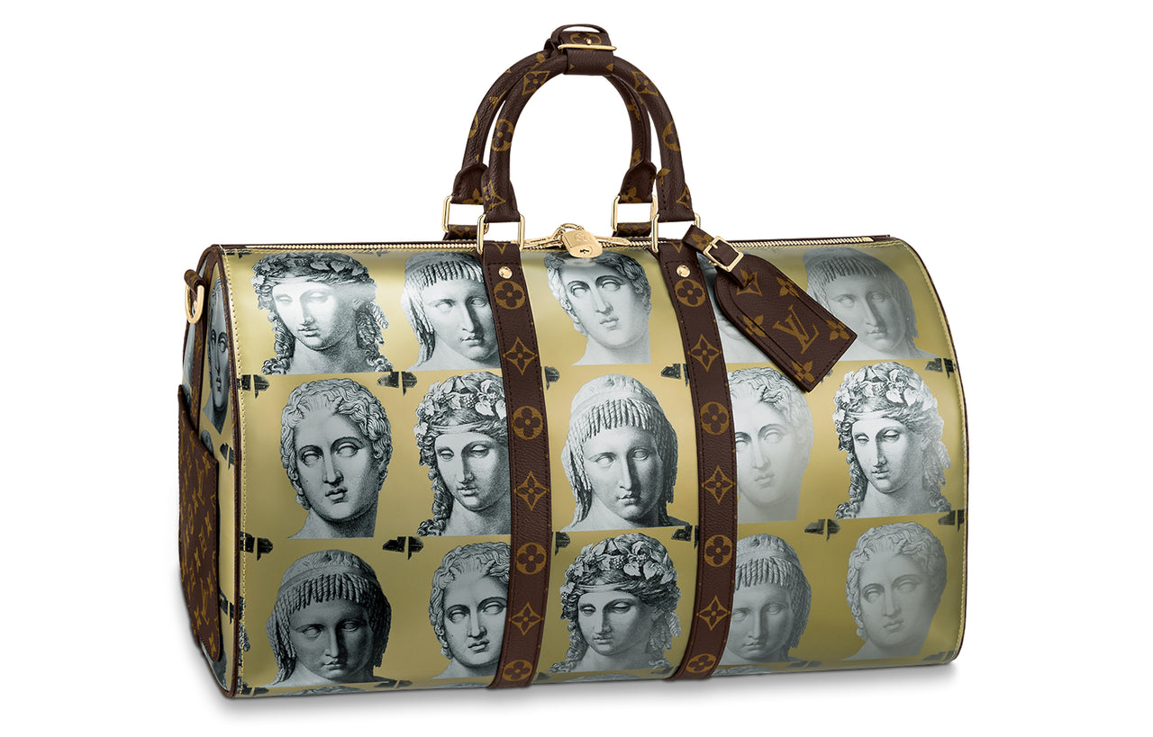 LOUIS VUITTON X Fornasetti Keepall Bandouliere 45 Gold