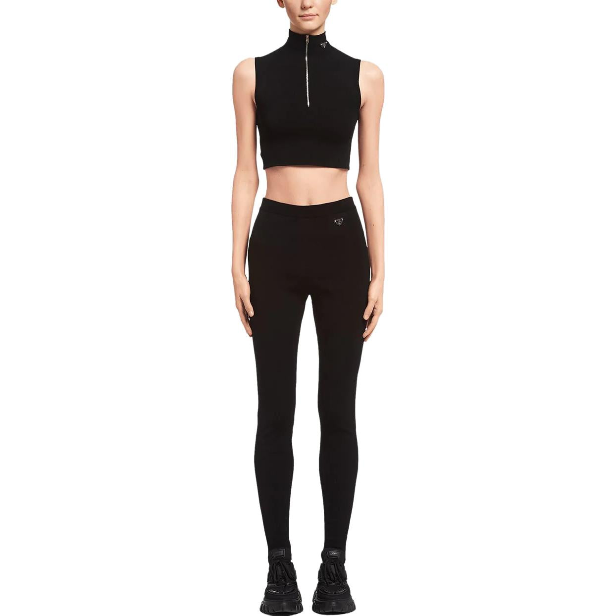PRADA Triangle logo Leggings