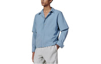 HERMES SS24 Shirt Men's Light Gray Blue