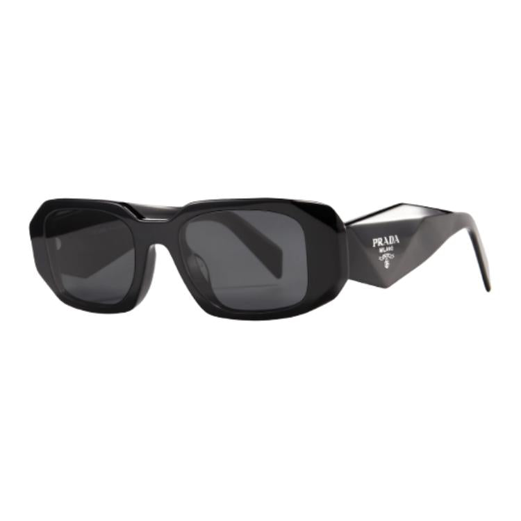PRADA Plate Frame Metal Enamel Rectangular Sunglasses Women's Multicolor