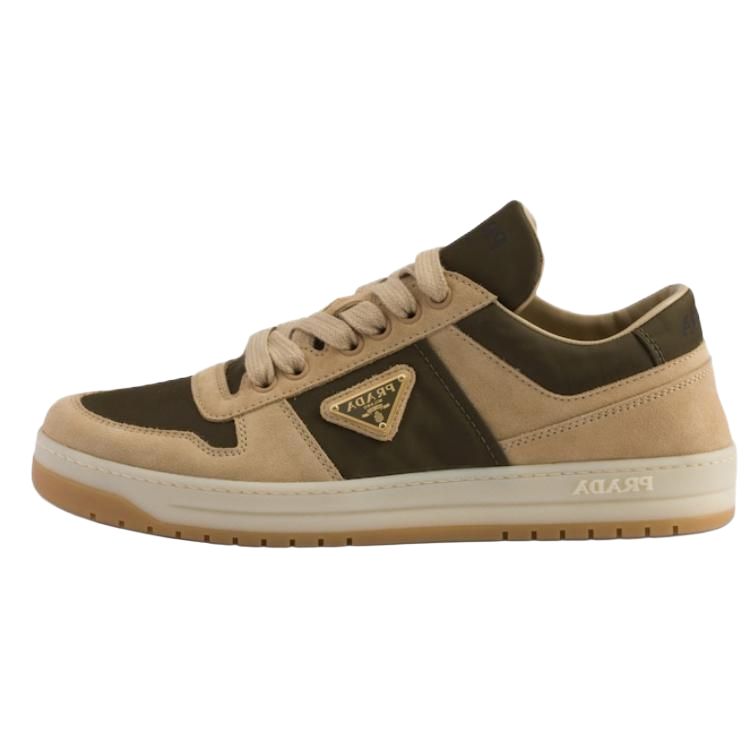 PRADA Prada Downtown Low-Top Skateboard Shoes Women's Beige
