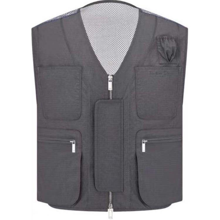 DIOR Vests Men Gray