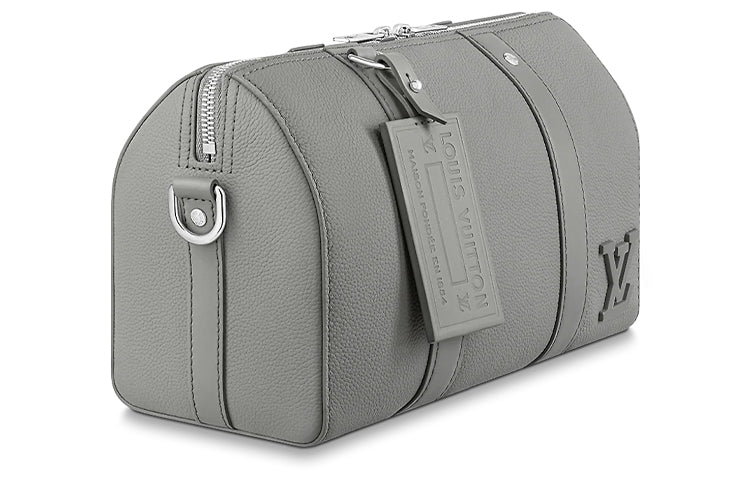 LOUIS VUITTON Aerogram Leather Monkey Bag Shoulder Bag Crossbody Bag Regular Unisex Gray
