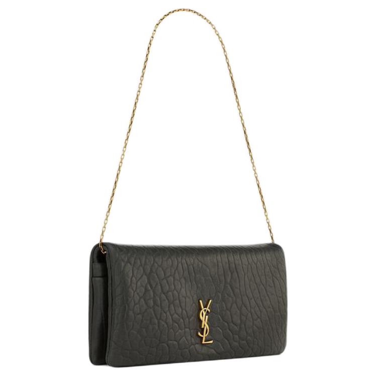 SAINT LAURENT Grain Lambskin Crossbody Bag, Shoulder Bag Mini Women's Black