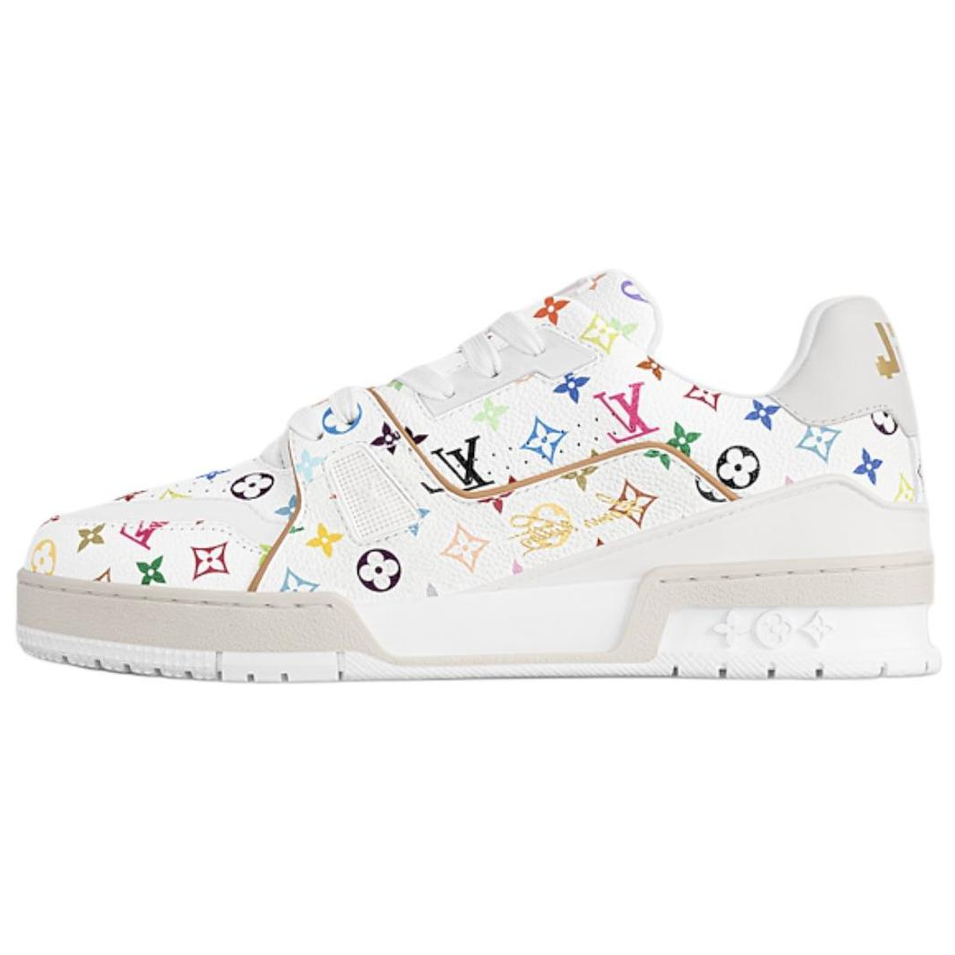 Takashi Murakami x LOUIS VUITTON Trainer Low-Top Skateboard Shoes Women's White