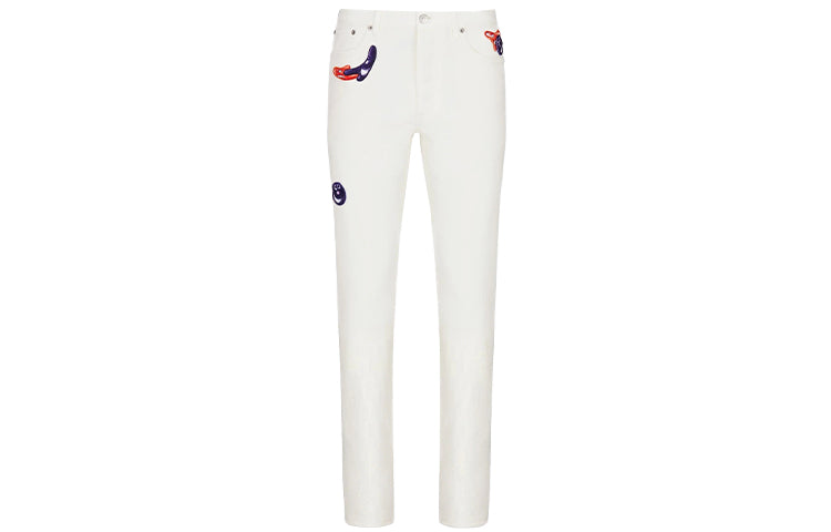 DIOR X Kenny Scharf Logo Slim Fit Jean