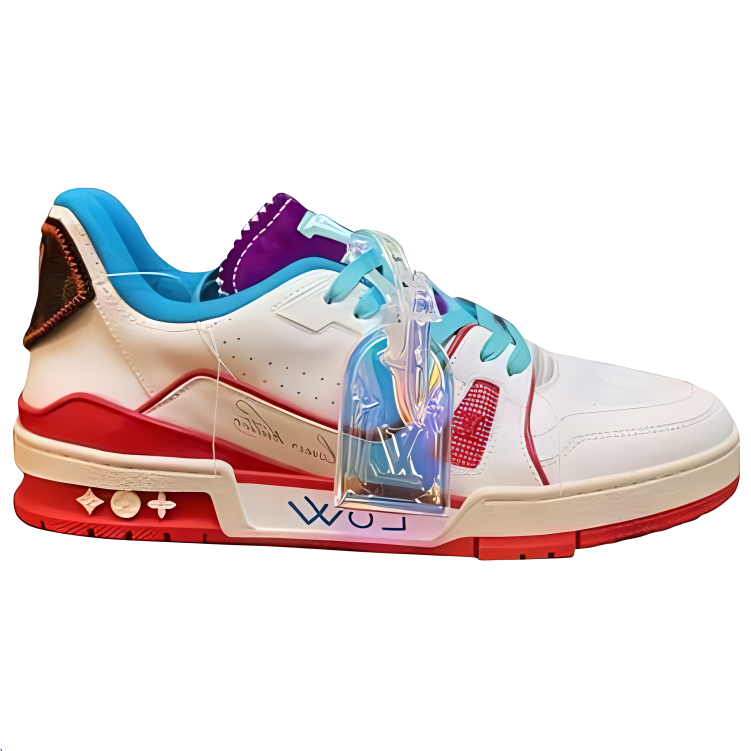 LOUIS VUITTON Trainer Upcycling Sneakers 'White Blue Purple For China'