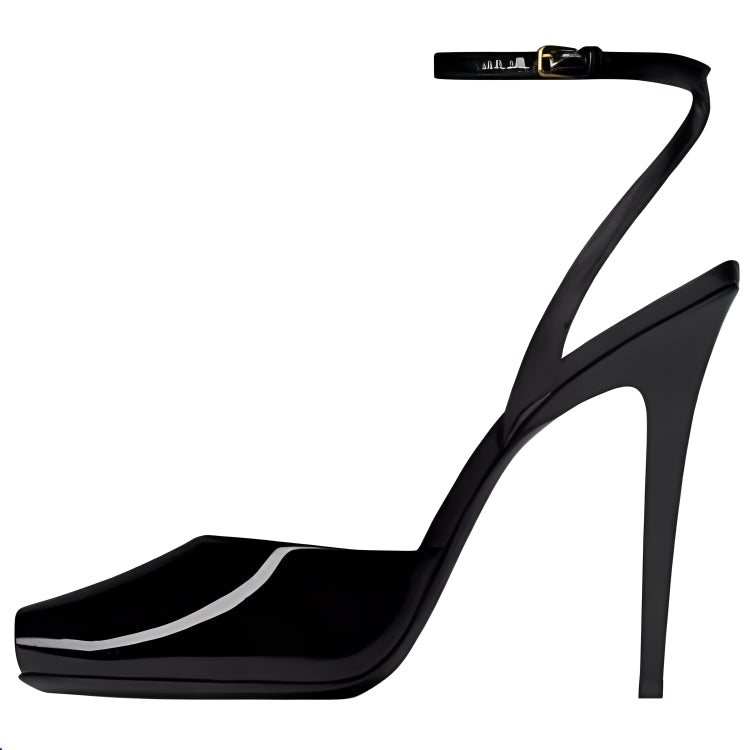 SAINT LAURENT Strap Sandals 11cm Women's Black