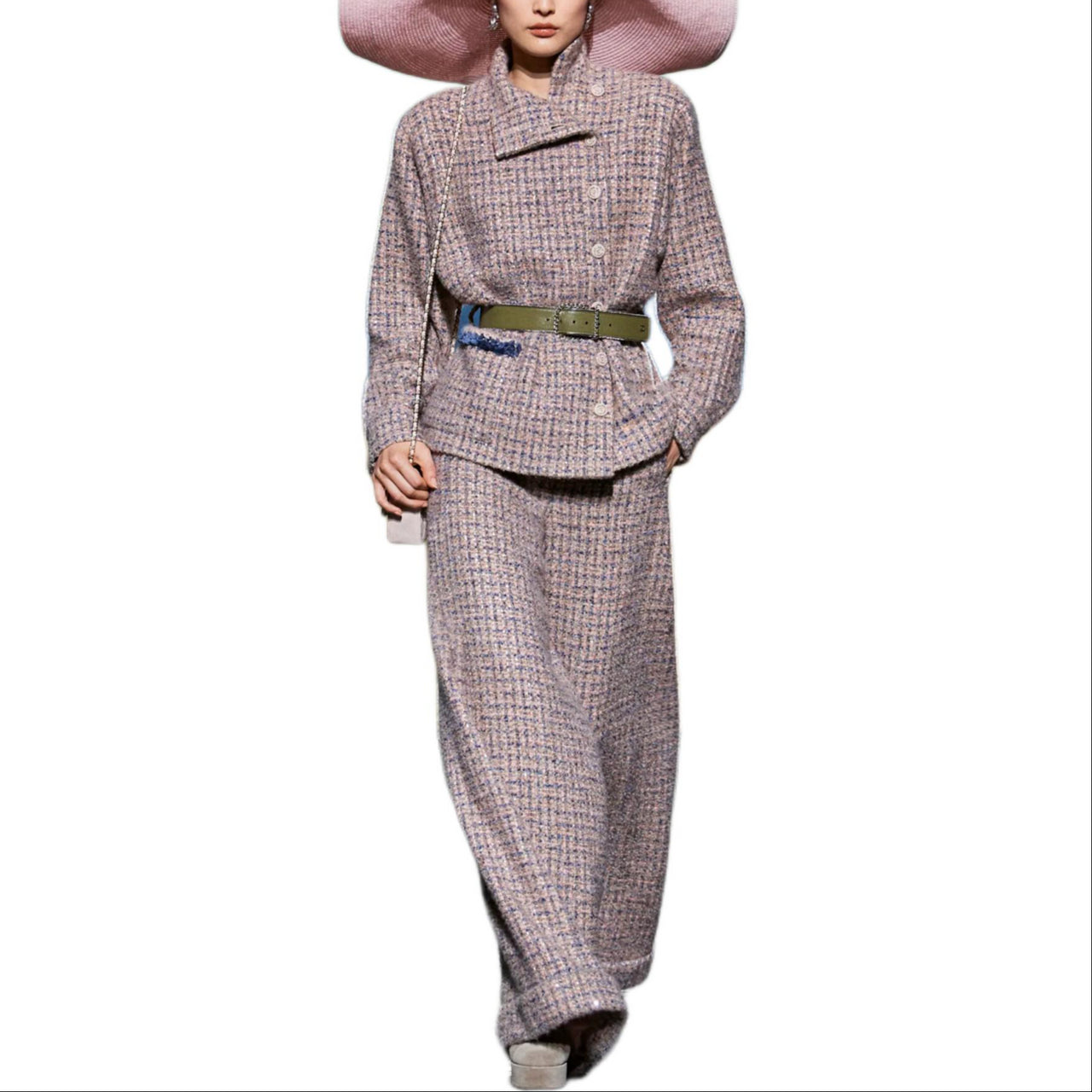 CHANEL Coats Women's Light Pink Red