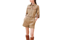 HERMES Jackets Coats Women's Marble Beige