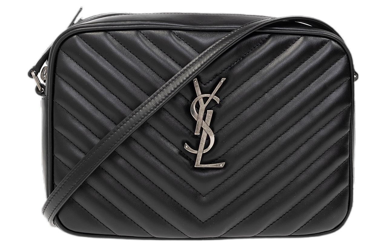 SAINT LAURENT LOU Calfskin Camera Bags Crossbody Bag Shoulder Bag Regular Women's Black