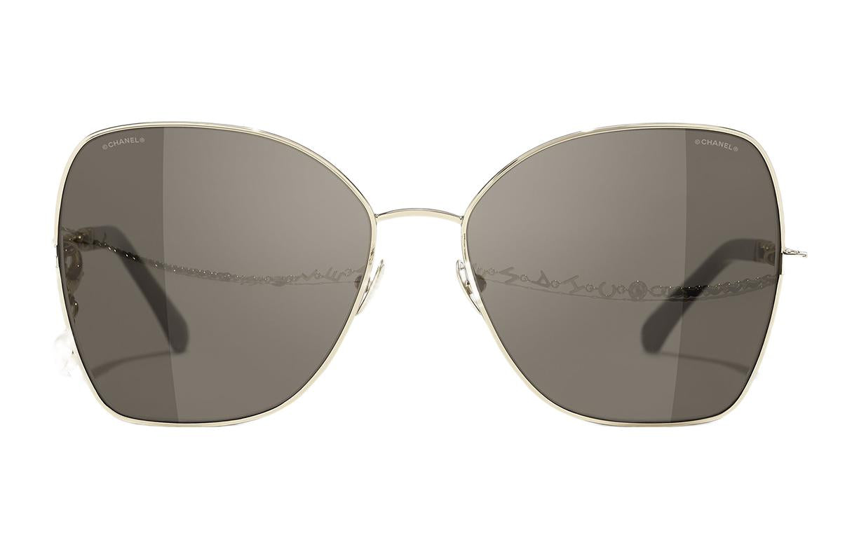 CHANEL Sunglasses Unisex Gold