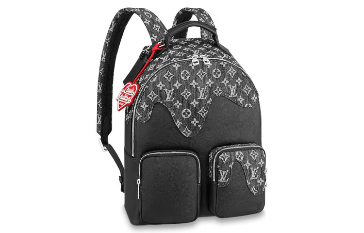 LOUIS VUITTON X Nigo Backpack Multipocket Monogram Black