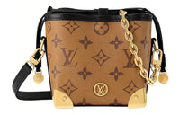 LOUIS VUITTON NOE Leather Bakery Bag Bucket Bag Crossbody Bag Shoulder Bag Women's Brown