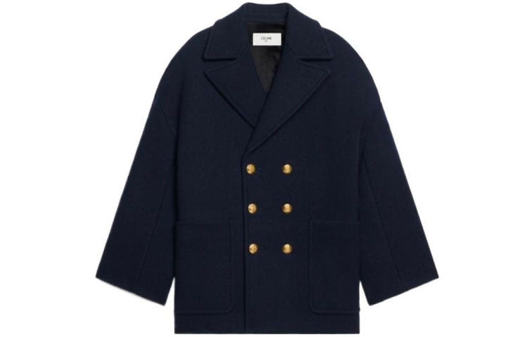 CELINE Coats Women's Marine Blue