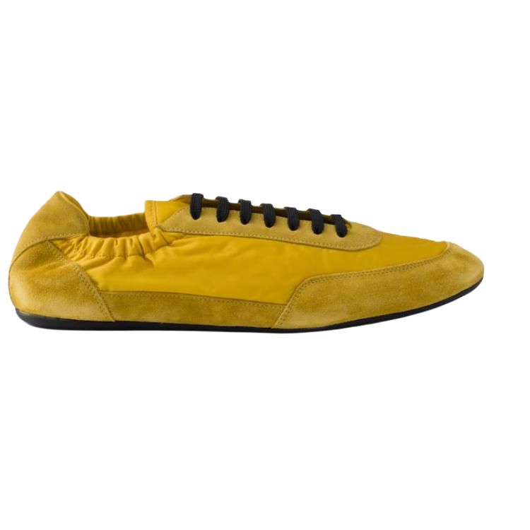 PRADA Collapse Low Top Casual Shoes Men's Yellow