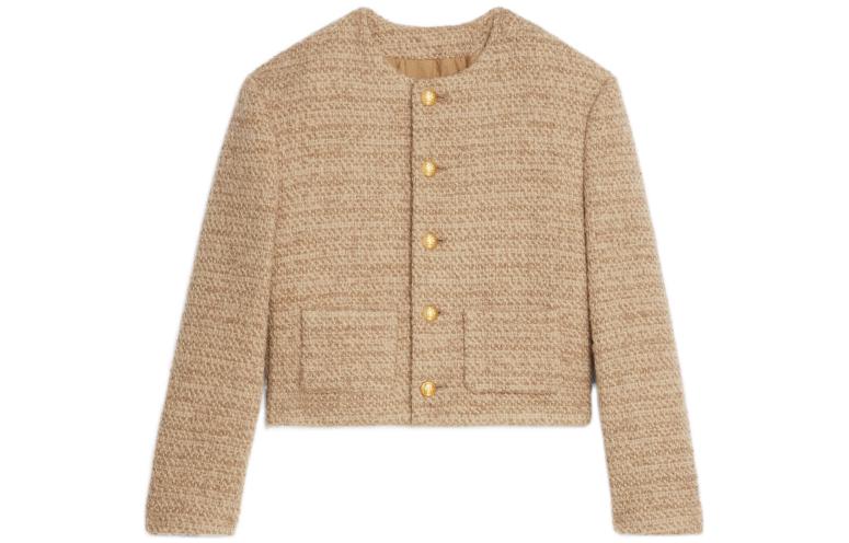 CELINE Chasseur Natural Knitted Natte Jacket Natural
