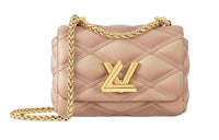 LOUIS VUITTON GO-14 Lambskin Crossbody Bag Shoulder Bag Women's Beige