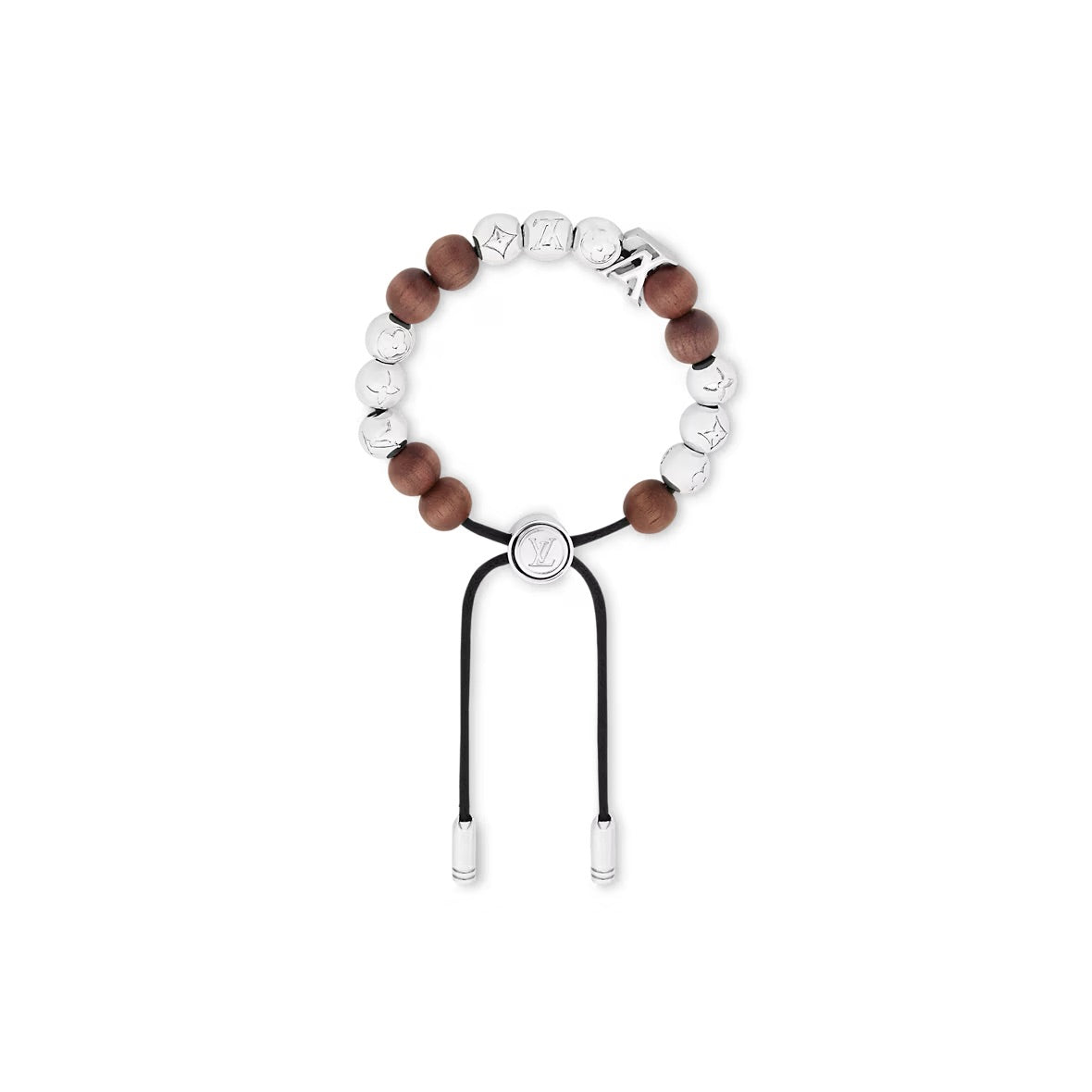 LOUIS VUITTON Brass Bracelets Men's Silver
